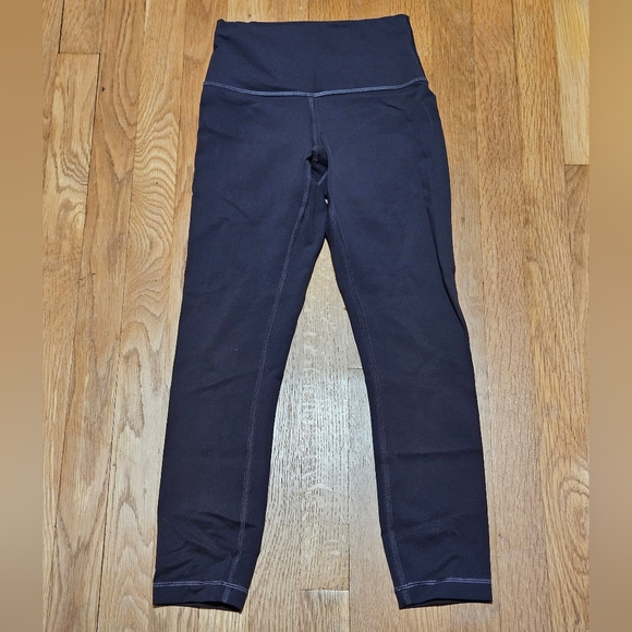 Lululemon Wunder Train High Rise Crop 21" Graphite Grey Size 4 - Picture 6 of 8